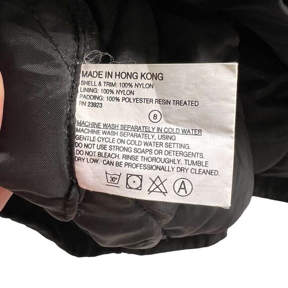 Vtg Spalding Ski Jacket Men's Medium Red White Black Colorblock Winter Hood Coat - Picture 9 of 16